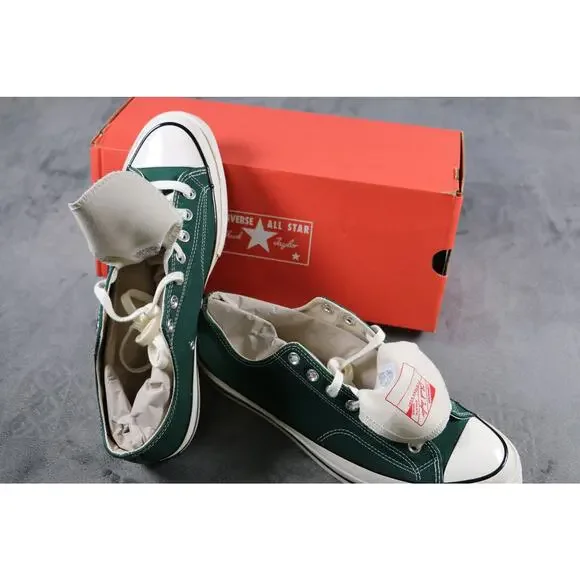 Converse Chuck 70 Ox Shoes Mens Size 12 Green Envy Egret Black Low Top Sneakers